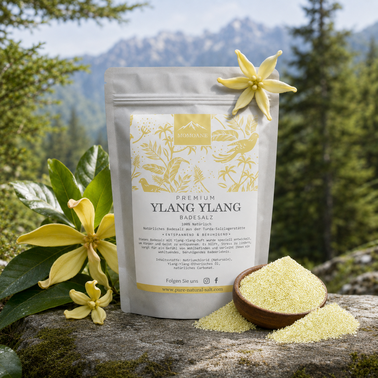 Premium-Badesalz mit Ylang-Ylang 1 kg
