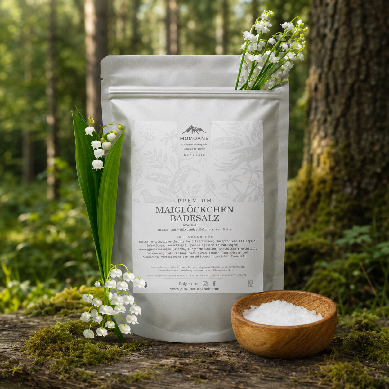 Maiglöckchen Premium-Badesalz 1 kg