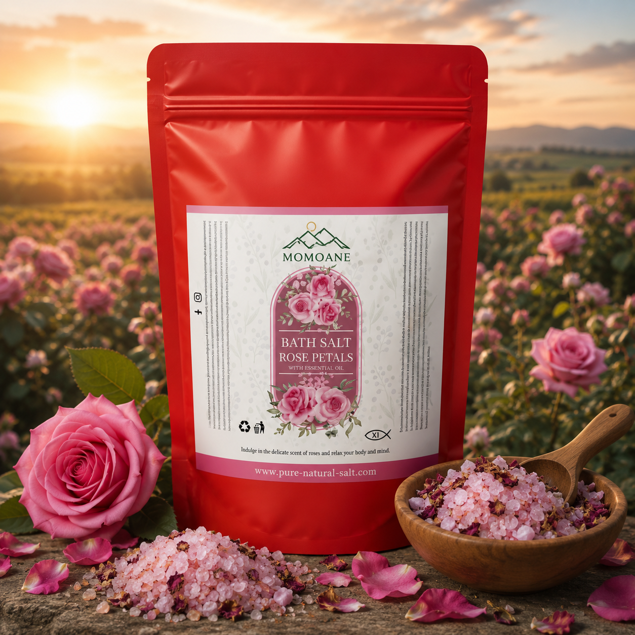 Rosenblüten-Badesalz 4 kg