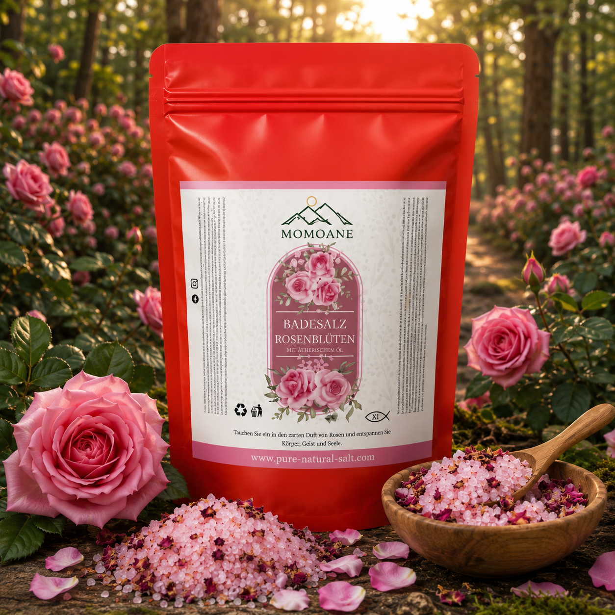 Rosenblüten-Badesalz 4 kg