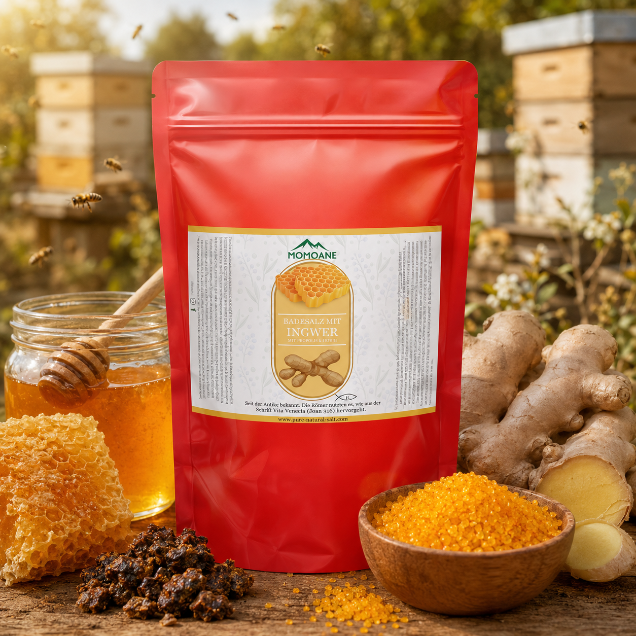 Honig-Ingwer-Propolis-Badesalz 4 kg