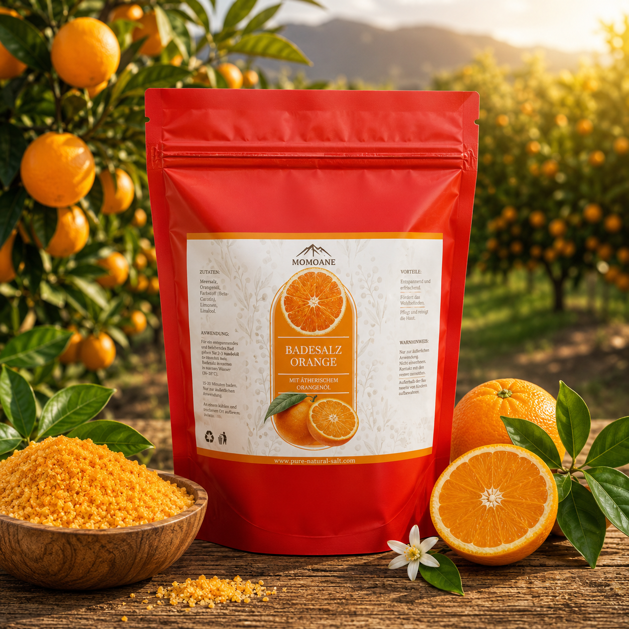 [4 kg] Sanddorn-Orange-Badesalz