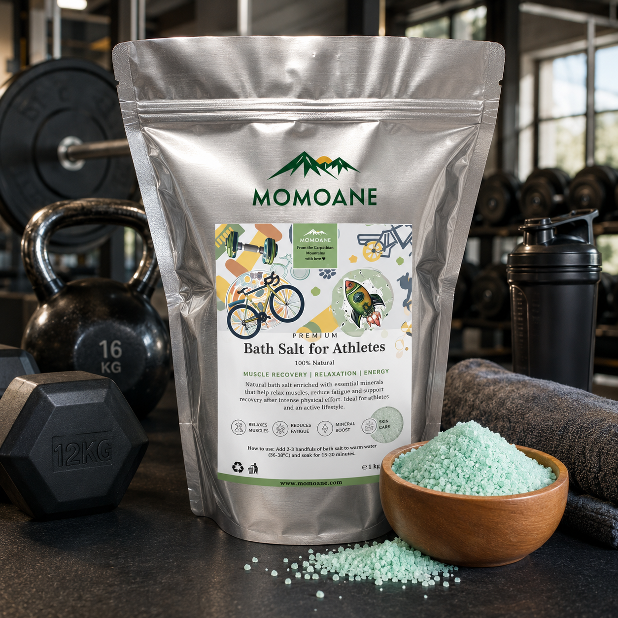 Sportler-Badesalz – Muskelregeneration und Revitalisierung