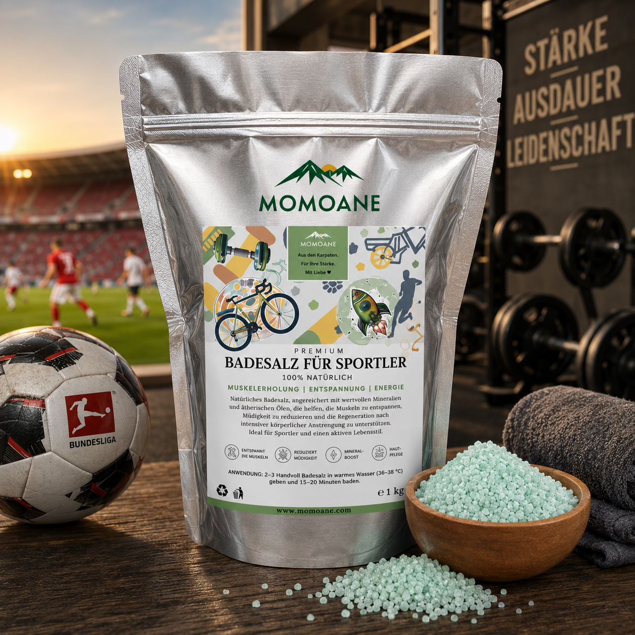 Sportler-Badesalz – Muskelregeneration und Revitalisierung