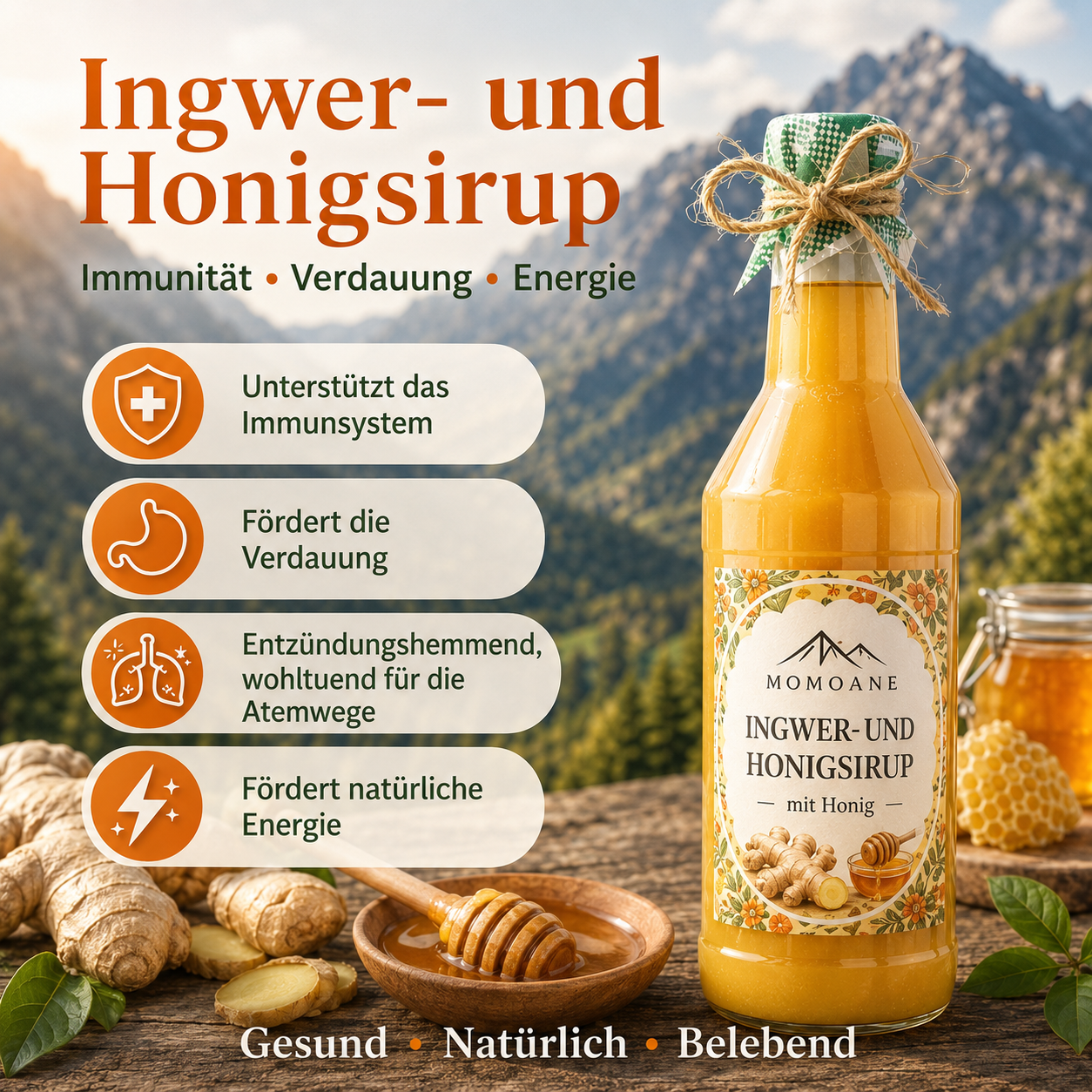 Ingwer & Honig Sirup 500ml