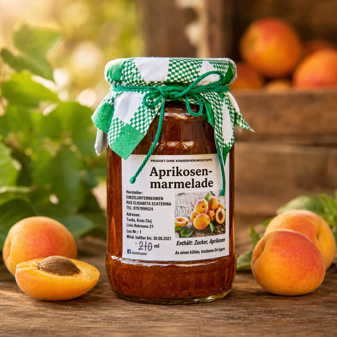 Aprikosenmarmelade – 100 % natürlich