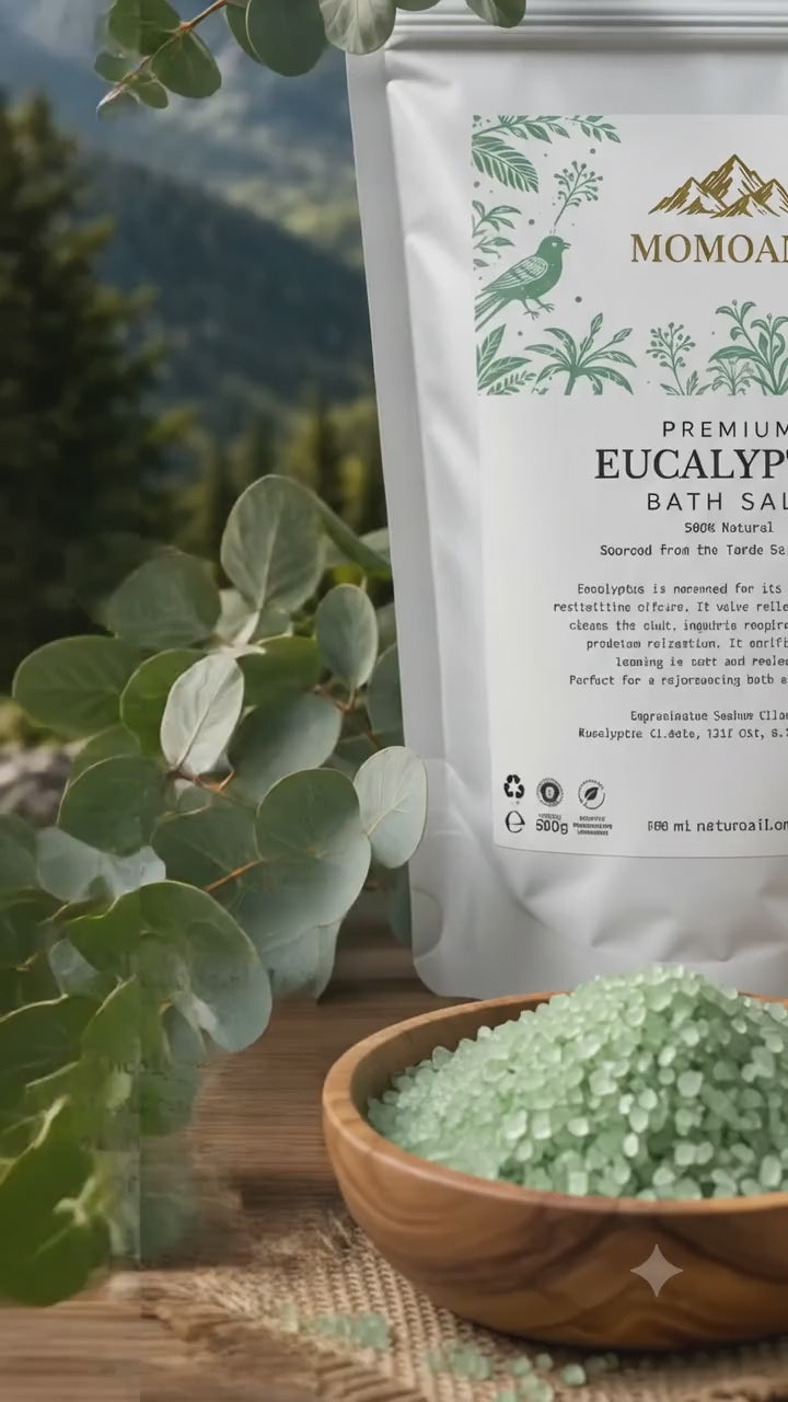 Premium-Badesalz mit Eukalyptus 1 kg